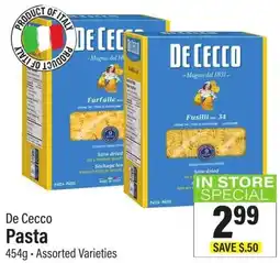 Commisso's Fresh Foods De Cecco Pasta offer