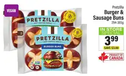 Commisso's Fresh Foods Pretzilla Burger & Sausage Buns offer