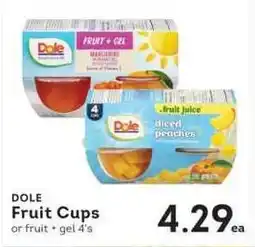 IGA Dole Fruit Cups or Fruit Gel offer