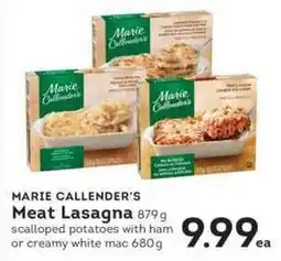 IGA Marie Callender's Meat Lasagna offer