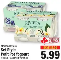 Commisso's Fresh Foods Maison Riviera Set Style Petit Pot Yogourt offer