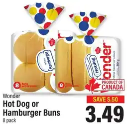 Commisso's Fresh Foods Wonder Hot Dog or Hamburger Buns offer