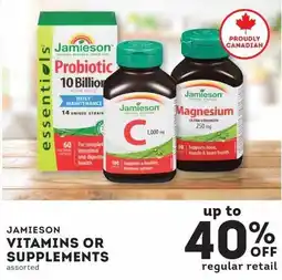 IGA Jamieson Vitamins or Supplements offer