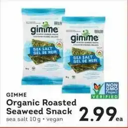 IGA Gimme Organic Roasted Seaweed Snack offer