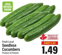 Commisso's Fresh Foods Seedless Cucumbers offer