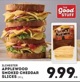IGA Ilchester applewood smoked cheddar slices offer