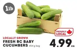IGA Fresh bc baby cucumbers offer