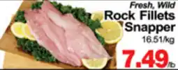 Greco's Fresh Market Fresh, Wild Rock Fillets Snapper offer