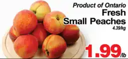 Greco's Fresh Market Product of Ontario Fresh Small Peaches offer