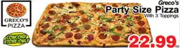 Greco's Fresh Market Greco's Party Size Pizza offer