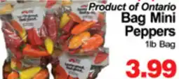 Greco's Fresh Market Product of Ontario Bag Mini Peppers offer