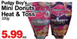 Greco's Fresh Market Pudgy Boy's Mini Donuts Heat & Toss offer