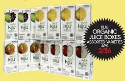 Fiesta Farms KIJU ORGANIC JUICE BOXES offer