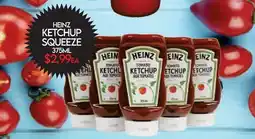 Fiesta Farms HEINZ KETCHUP SQUEEZE offer