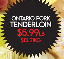 Fiesta Farms ONTARIO PORK TENDERLOIN offer