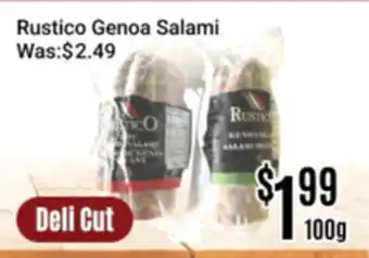 Nations Fresh Foods Rustico Genoa Salami offer
