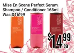 Nations Fresh Foods Mise En Scene Perfect Serum Shampoo / Conditioner offer