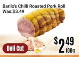 Nations Fresh Foods Barilo's Chilli Roasted Pork Roll offer