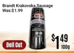 Nations Fresh Foods Brandt Krakovska Sausage offer