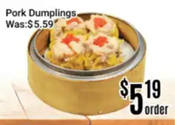 Nations Fresh Foods Pork Dumplings offer