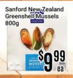 Nations Fresh Foods Sanford New Zealand Greenshell Mussels offer