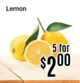 Nations Fresh Foods Lemon offer