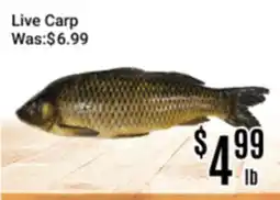 Nations Fresh Foods Live Carp offer