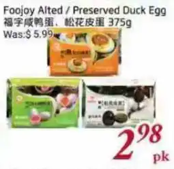 Tone Tai Supermarket Foojoy Altèd/Preserved Duck Egg offer
