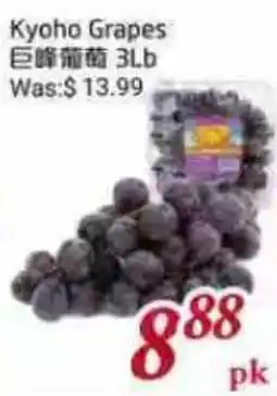 Tone Tai Supermarket Kyoho Grapes offer