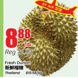 Terra Foodmart Fresh Durian offer