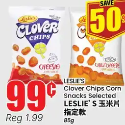 Terra Foodmart LESLIE'S Clover Chips Corn Snacks offer