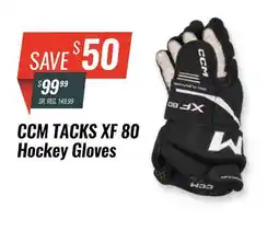 Hockey Life CCM TACKS XF 80 HOCKEY GLOVES offer