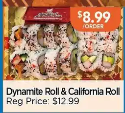 Blue Sky Supermarket Dynamite Roll & California Roll offer