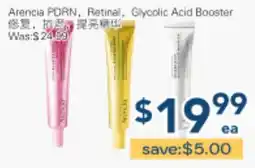 Oceans Fresh Food Market Arencia PDRN, Retinall, Glycolic Acid Booster offer