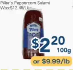 Oceans Fresh Food Market Piller's Peppercorn Salami offer