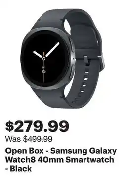 Best Buy Open Box - Samsung Galaxy Watch8 40mm Smartwatch - Black offer