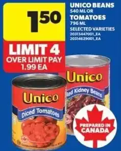 Real Canadian Superstore Unico beans offer