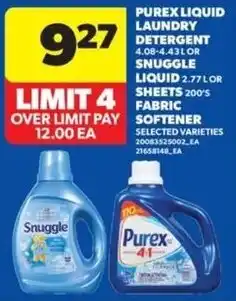 Real Canadian Superstore Purex liquid laundry detergent offer