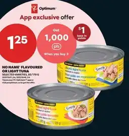 Real Canadian Superstore No name flavoured or light tuna offer