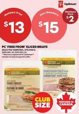 Real Canadian Superstore Pc free from sliced meats offer