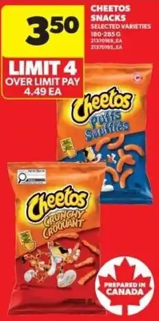 Real Canadian Superstore Cheetos snacks offer