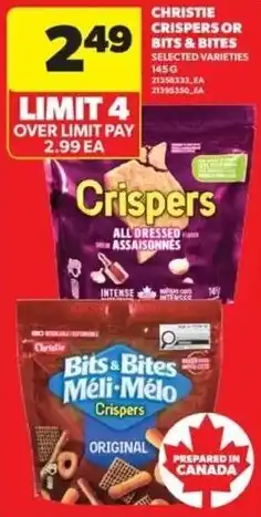 Christie crispers or bits & bites