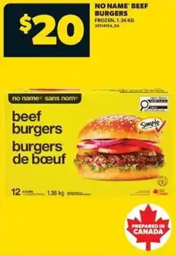 Real Canadian Superstore No name beef burgers offer