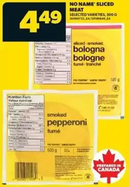 Real Canadian Superstore No name sliced meat offer