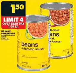 Real Canadian Superstore No name baked beans offer