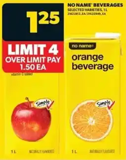 Real Canadian Superstore No name beverages offer