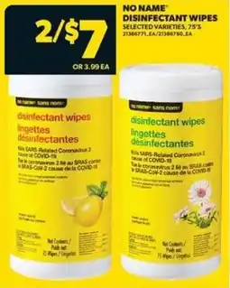Real Canadian Superstore No name disinfectant wipes offer