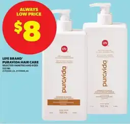 Real Canadian Superstore Life brand puravida hair care offer