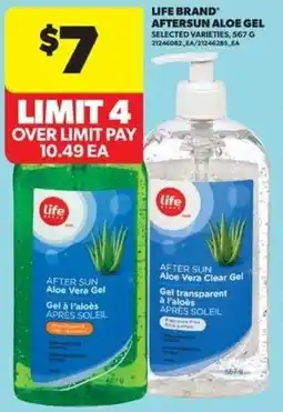 Real Canadian Superstore Life brand aftersun aloe gel offer