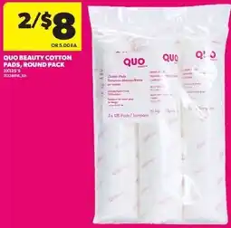 Real Canadian Superstore Quo beauty cotton pads, round pack offer